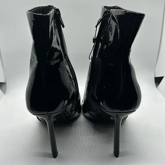 Zara NWT Shiny Black Stiletto Heel Ankle Booties Boots Shoes **Sz 40/US 9**🔥🔥 - Picture 5 of 9